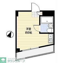 エトワール目白台 ワンルームの間取図画像