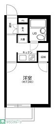 パラシオン椎名町 1Kの間取図画像