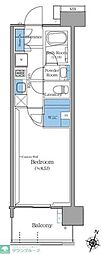 ブランシエスタ王子 1Kの間取図画像