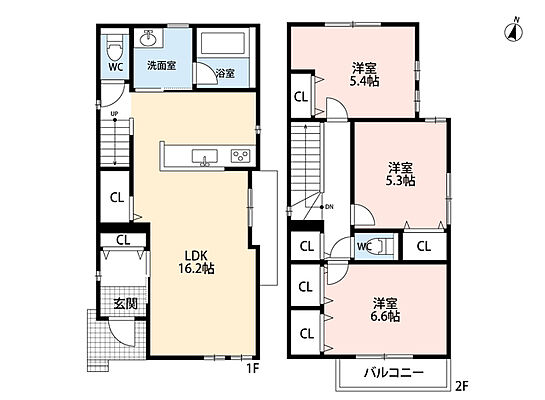 間取り 春日市一の谷I期　2号棟　新築戸建