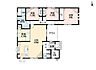 間取り：生活動線が効率的な平屋建て＾＾4LDK＾＾お庭付。LDK20帖＾＾リビング横には和室有＾＾