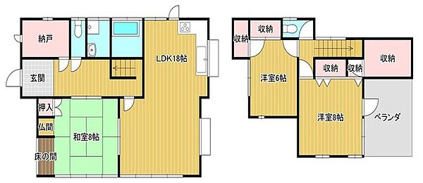 間取りを拡大表示