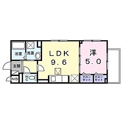 間取図画像 1LDK