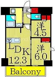 レジデンシャル町屋 2LDKの間取図画像