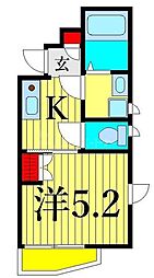 FAIR町屋レジデンス 1階1Kの間取り