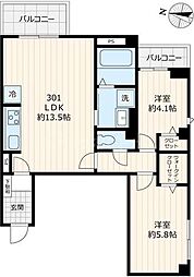 間取図画像 2LDK