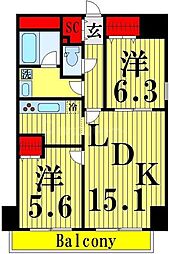 間取図画像 2LDK