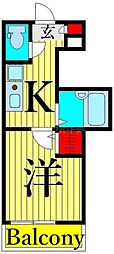 間取図画像 1K