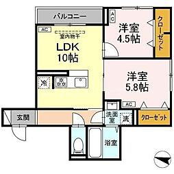 間取図画像 2LDK
