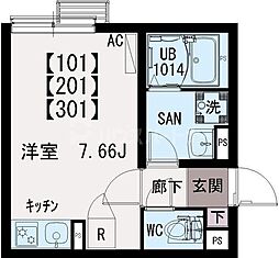 間取図画像 ワンルーム