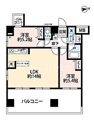 EXZAREGALO西日暮里 2LDKの間取図画像