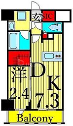 COMFORIA台東根岸 1DKの間取図画像
