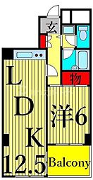 ラ・フォレ根岸 1LDKの間取図画像