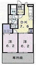 プランドール 2DKの間取図画像