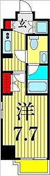 ParkAxis台東根岸 ワンルームの間取図画像
