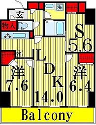 RoyalKJ 2SLDKの間取図画像
