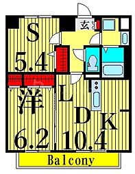 リブリ・レジデンス三ノ輪 1SLDKの間取図画像