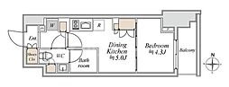 ブランシエスタ入谷グランデ 1DKの間取図画像