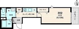 仮称)フロレセール 1Kの間取図画像