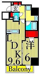 コンフォリア上野入谷 1LDKの間取図画像