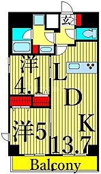 グランカーサ南千住 2LDKの間取図画像
