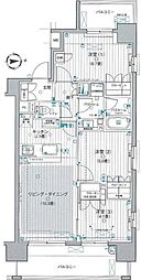 パレステージ町屋壱番館 3LDKの間取図画像