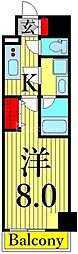 ガレリアレジデンス南千住 1Kの間取図画像