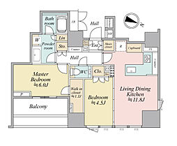 間取図画像 2LDK