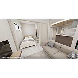 名鉄瀬戸線 尼ケ坂駅 徒歩4分の賃貸アパート 1階1LDKのリビング/ダイニング