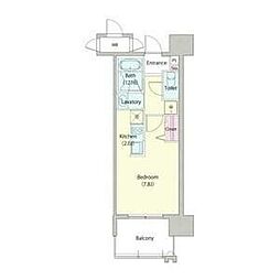 アデグランツ大須 1Kの間取図画像