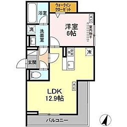 間取図画像 1LDK