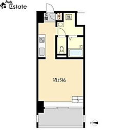 S-FORT六番町 1Kの間取図画像