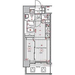 ソルメイクス浄心天神山 1LDKの間取図画像