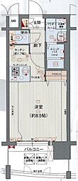 プレサンス名古屋駅前ヴェルロード ワンルームの間取図画像