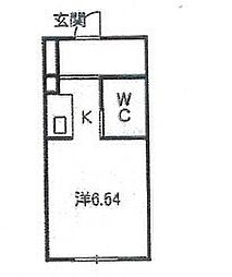 SUNVISION ワンルームの間取図画像