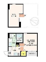 烏森レジデンス 1SKの間取図画像