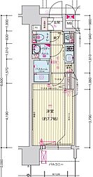 プレサンスジェネ栄 1Kの間取図画像