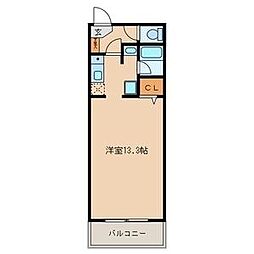 サンステート上飯田 ワンルームの間取図画像
