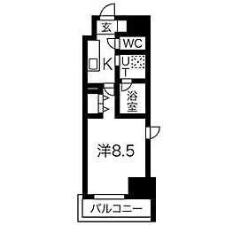 RICHED'OR名駅南 1Kの間取図画像