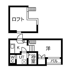 MaisonCasablanca 1Kの間取図画像