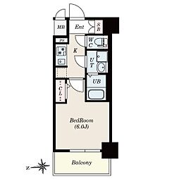 ステージファースト名古屋尾頭橋 1Kの間取図画像