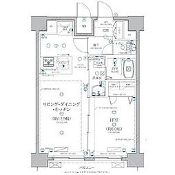 ディアレイシャス矢場町 1LDKの間取図画像