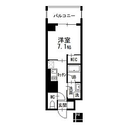 NISSYOBUILDING 1Kの間取図画像
