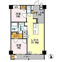 TRI-STAGE 2LDKの間取図画像