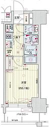 プレサンス栄フロント 1Kの間取図画像