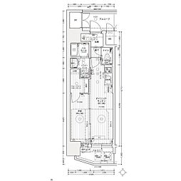 エステムコート名古屋ライブゲート 1DKの間取図画像