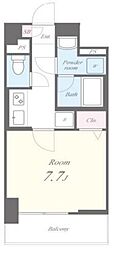 ResidenceYuki 1Kの間取図画像