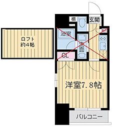 RESIDENCEKANAYAMASQUARE 1Kの間取図画像