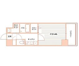 ラヴィール名駅南 1Kの間取図画像