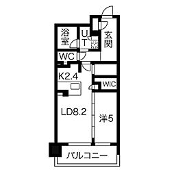 ローレルアイ名駅東 1LDKの間取図画像